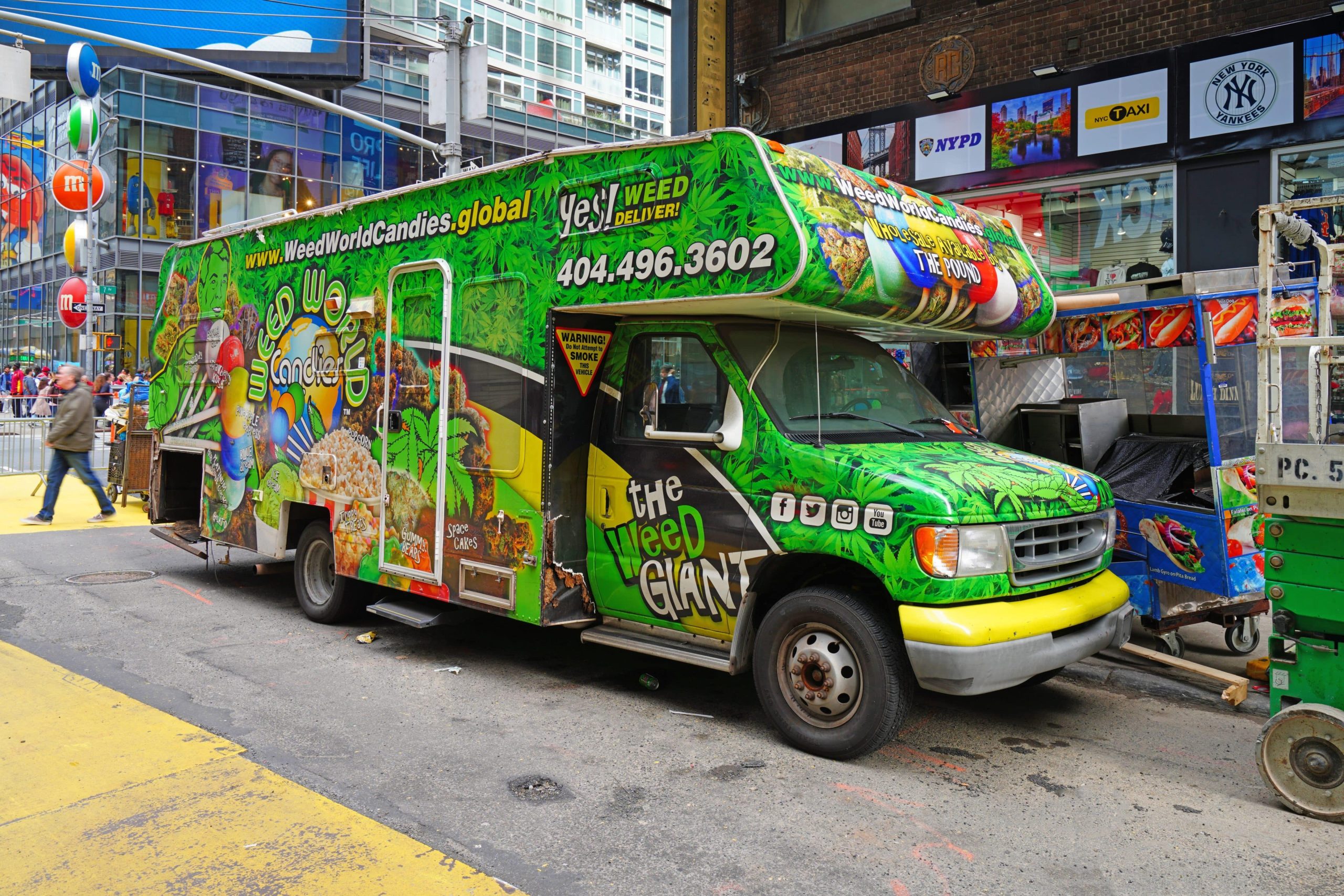 New York City Police Crack Down on Weed Trucks in Times Square