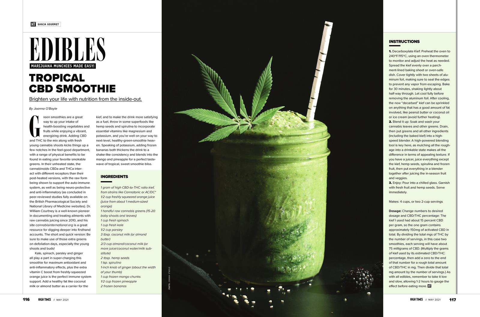 From the Archives: Tropical CBD Smoothie (2021)