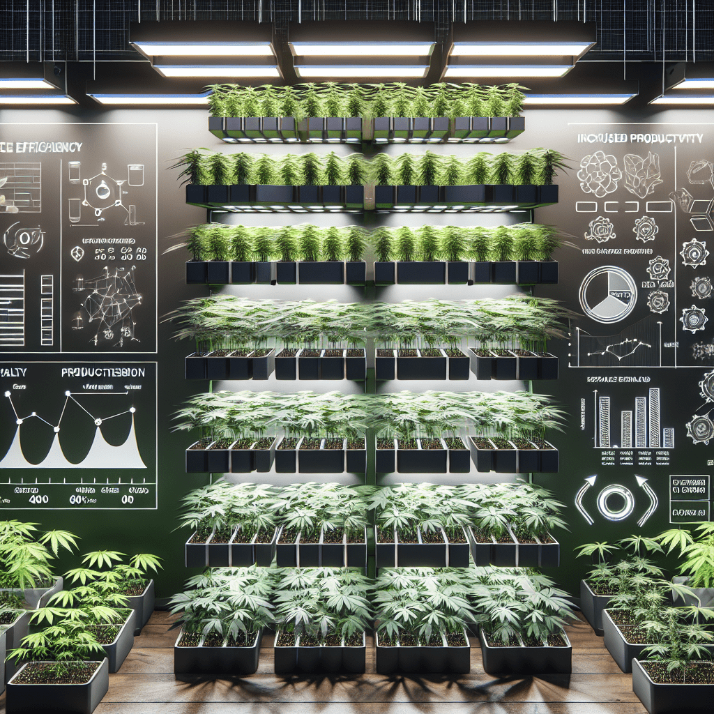 Space Efficiency in Vertical Cannabis Growing Systems